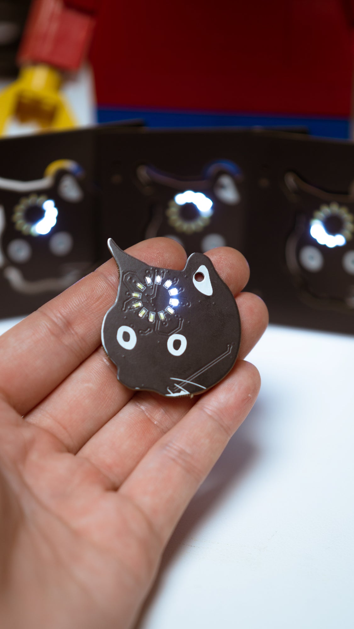 Cat Loading Meme LED Keychain / Pin / Ornament